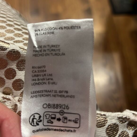 Anthropologie Tan and Cream Wide Leg Jeans - Picture 11 of 11